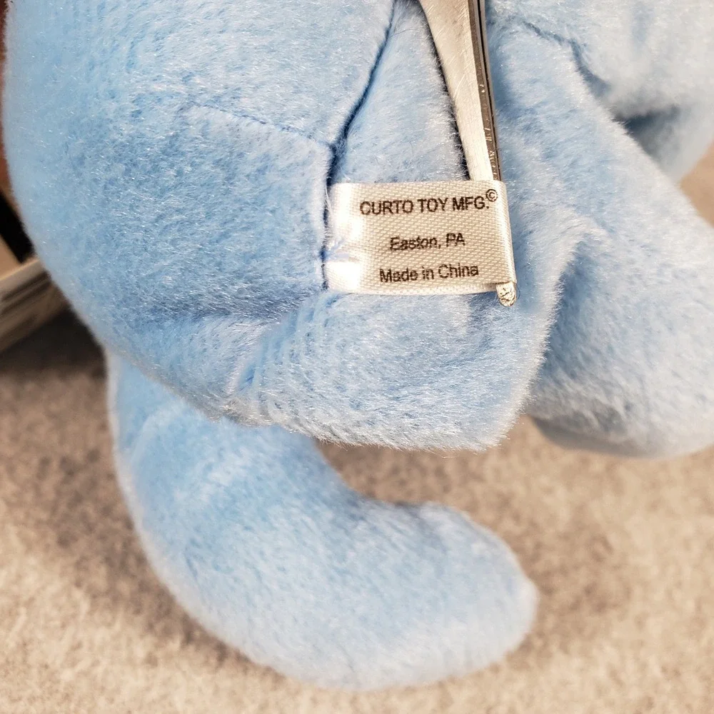 Nutrisystem 30 lb Community Bear Plush Blue Milestone‎ Y2K Retro Mascot Stuffed